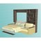 Шкаф кровать Комфорт с трехместным диваном  (опора полка)