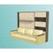 Шкаф кровать Комфорт с трехместным диваном  (опора полка)