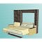 Шкаф кровать Комфорт с угловым диваном (опора полка)