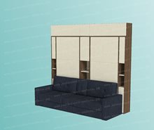 Две кровати трансформер с большим диваном