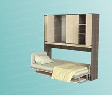 Кровать со столом и шкафом